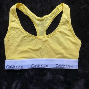 Calvin Klein sports bras.